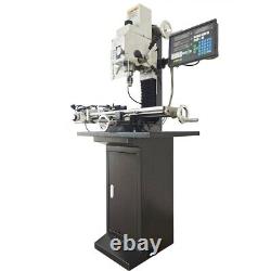 Milling Drilling Machine 1100W with Grating Ruler Axis X Power Feed 110V R8