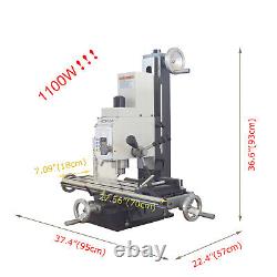 Multi-function Mill/Drill Machine Brushless Motor 110V 1100W Spindle Taper R8