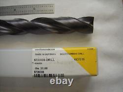 New Kennametal 20mm Cut Dia. X 5 Loc X 8 Oal Coolant Thru Solid Carbide Drill