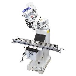 Pm-1054tv-1ph Knee Type Vertical MILL Milling Machine Free Shipping