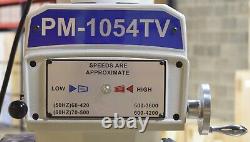 Pm-1054tv-1ph Knee Type Vertical MILL Milling Machine Free Shipping