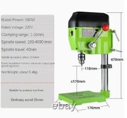 Precision High Speed Bench Drill Portable Drilling and Milling Machine 580W