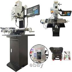 R8 110VPrecision Electric Drilling Milling Machine Drilling Lathe WithSupport Base