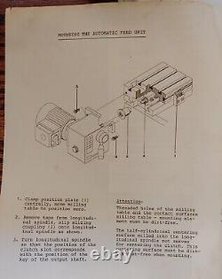 RARE Emco Maximat FB-2 Mill Drill Power Feed Attachment 115 VAC J02W