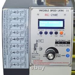 RC-210E 110V Mini Brushless Drilling&Milling Lathe Electronic Hanging Wheel Plat