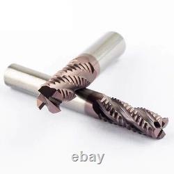 Roughing End Mill 4 Flutes Carbide Milling Cutter Rough Cutting Tools HRC60