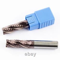 Roughing End Mill 4 Flutes Carbide Milling Cutter Rough Cutting Tools HRC60