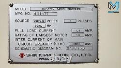 SNK FSP-120V 5 AXIS CNC PROFILER 120 x 50 MILL VERTICAL MACHINING CENTER FANUC