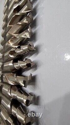 Single End Mill Lot Drill Bit HS 1/4 (11) + 5/16 (8) USA Size CNC Milling Shank