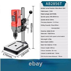 Small Electric Drill Milling Machine Rotary Table Drilling Machine Bench Drillt2