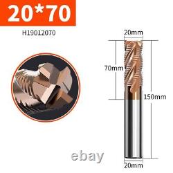 Solid Carbide End Mill Cutter 55° 4 Flute Corrugated Edge Milling Cutter Drill