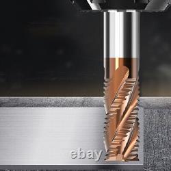Solid Carbide End Mill Cutter Hrc55° 4Flute Corrugated Edge Milling Cutter Drill