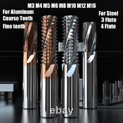 Threaded End Mill Cutter 3/4 Flut for Alloy Steel And Aluminum Special Drill Bit
