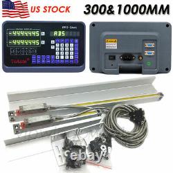ToAuto 12 40 Linear Scale 2 Axis DRO Digital Readout 5µm for Mill Lathe, US