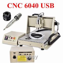 USB 3 Axis CNC 6040 Router Engraver VFD Engraving 3D Drill Milling Machine 1500W