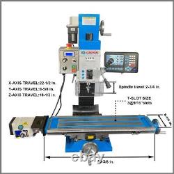 VM32L-DEP 8x 33 Milling Machine Variable Speed 100-2250 RPM 2HP Brushless