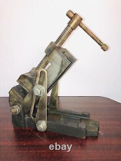 Vintage JAPAN Tilting Drill Press Machinist Vise 2-1/2 Jaws Mill Milling Cast