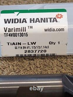 Widia Hanita Varimill End Mill Ball Nose Carbide Drill Bit 3/8 1/2 118917380