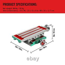 XY Axis Compound Milling Machine Work Table Cross Slide Bench Drill Vise Fixture