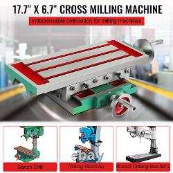 XY Axis Compound Milling Machine Work Table Cross Slide Bench Drill Vise Fixture